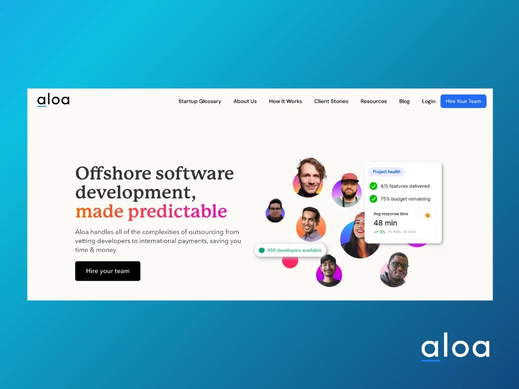 Aloa top pick to hire developers in Ukraine