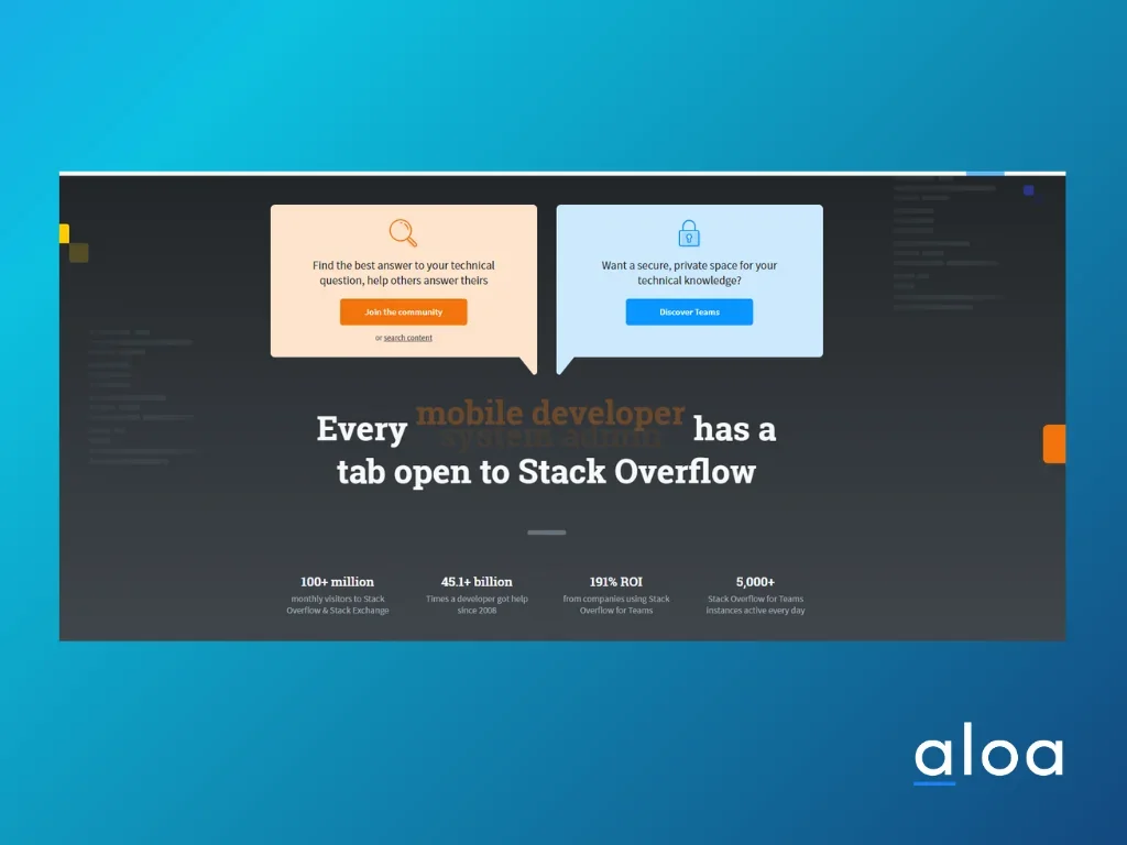 Stack Overflow community driven platform