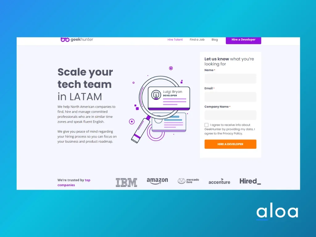 GeekHunter tech talent partner to hire developers in Ukraine