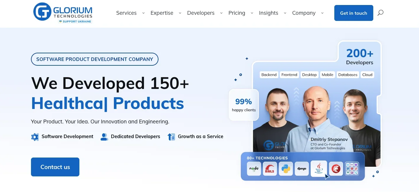 Glorium Tech_homepage
