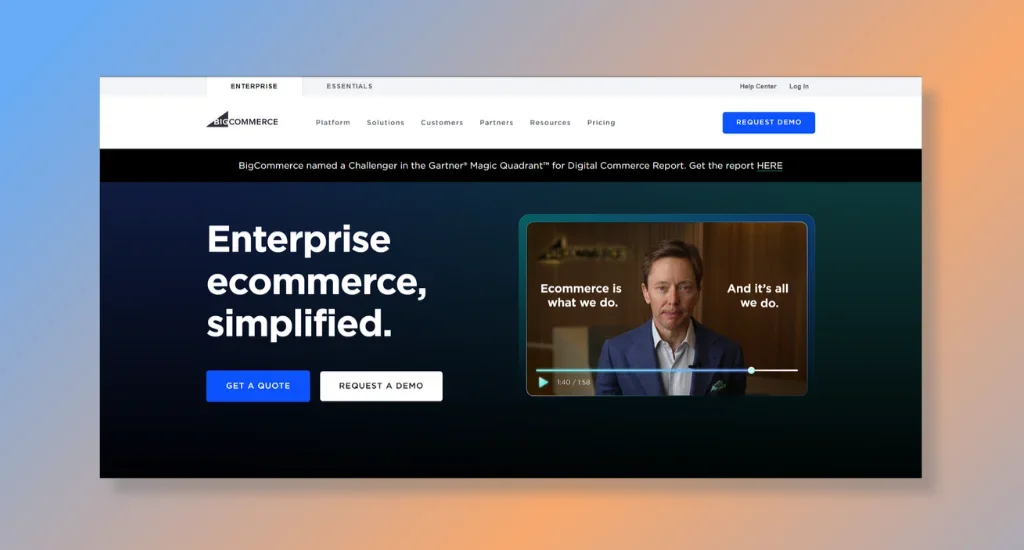 BigCommerce - Best for Omnichannel Retailing