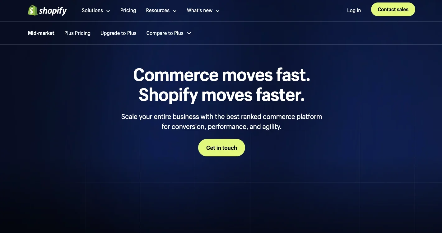 Shopify Plus_homepage