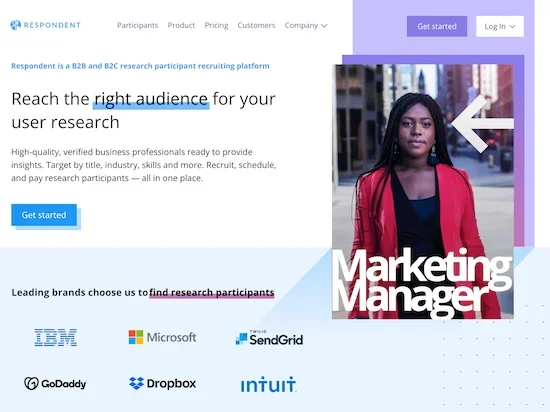 Respondent.io - Best for finding research participants
