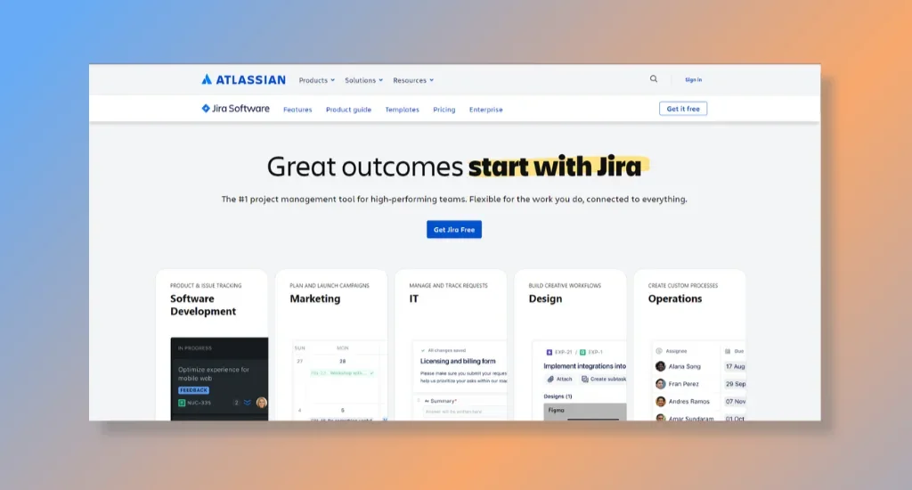 Jira - Best for Agile and Waterfall Methodologies