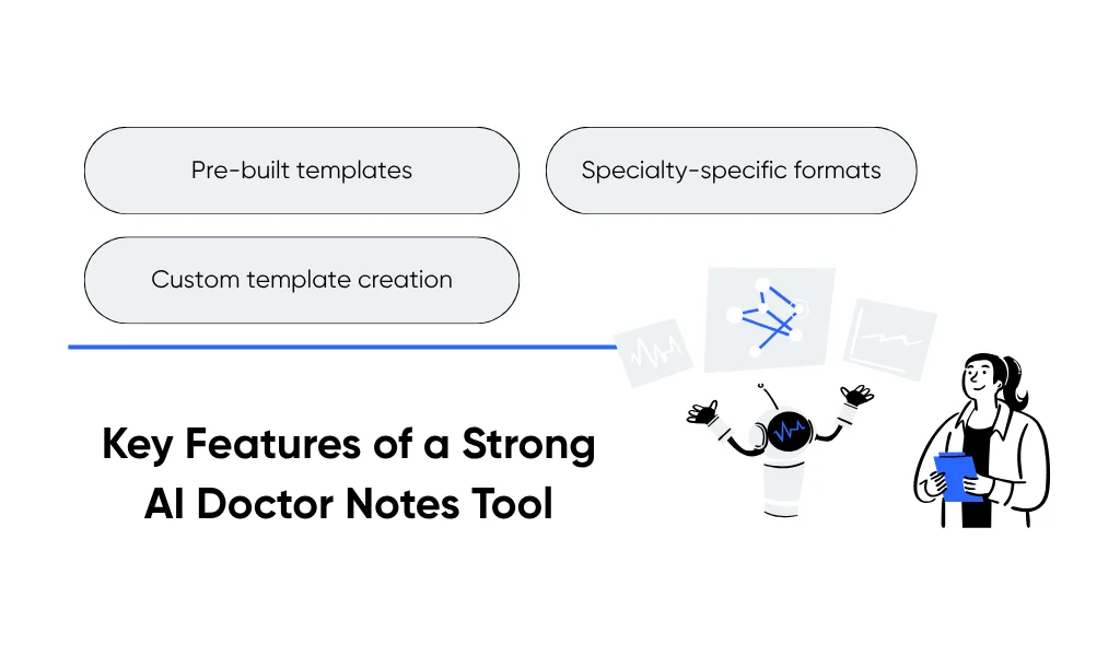 Essential features that make an AI tool effective for generating doctor notes
