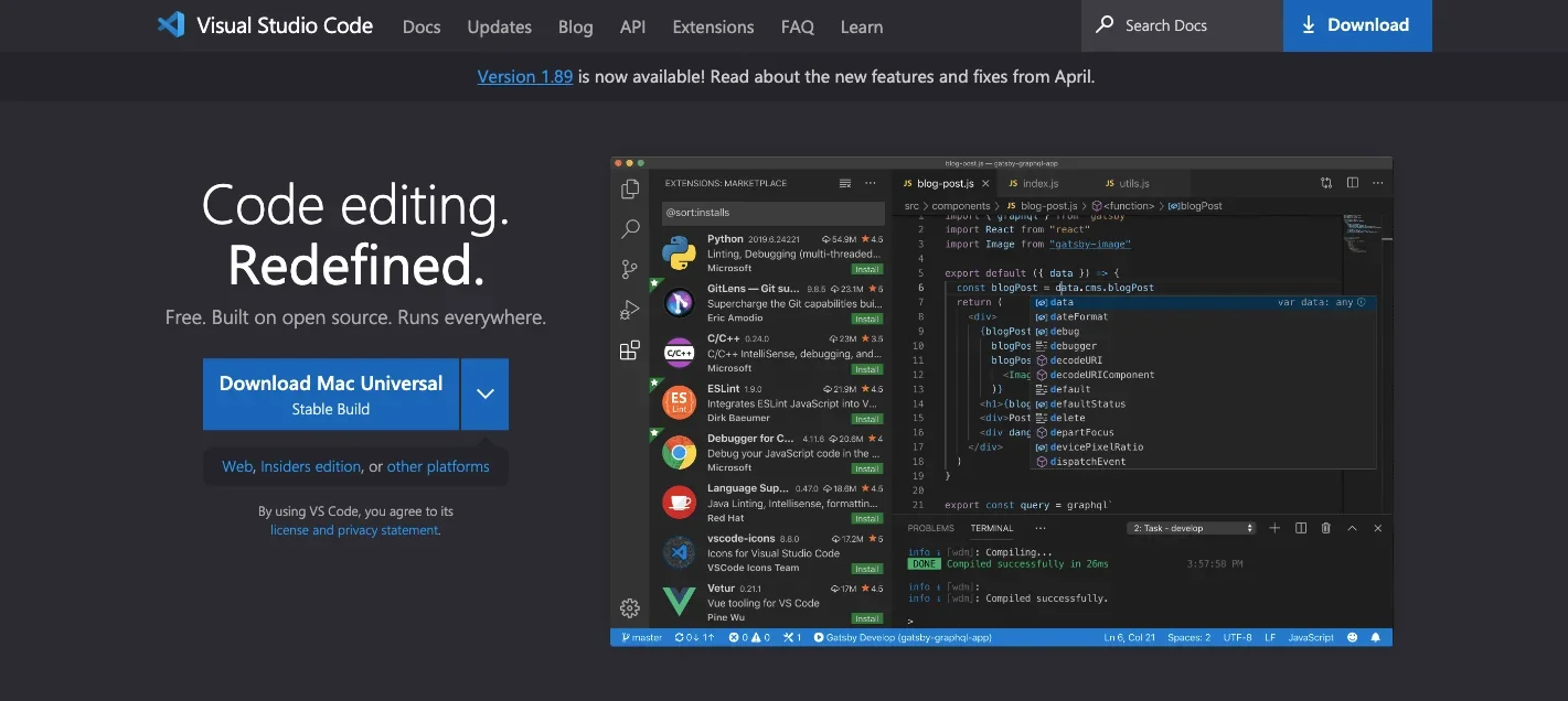 Visual Studio Code_homepage