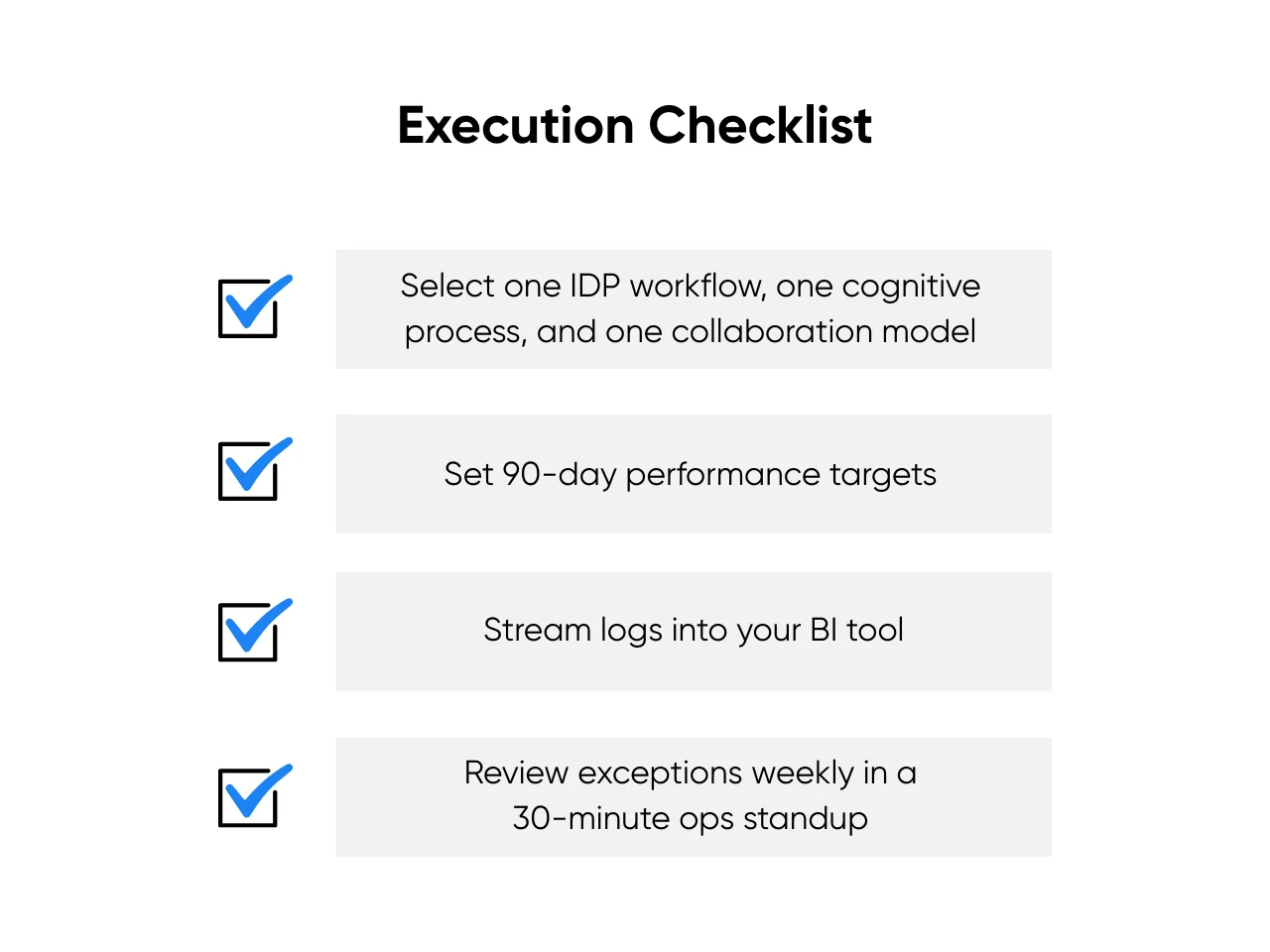 Human-AI collaboration execution checklist