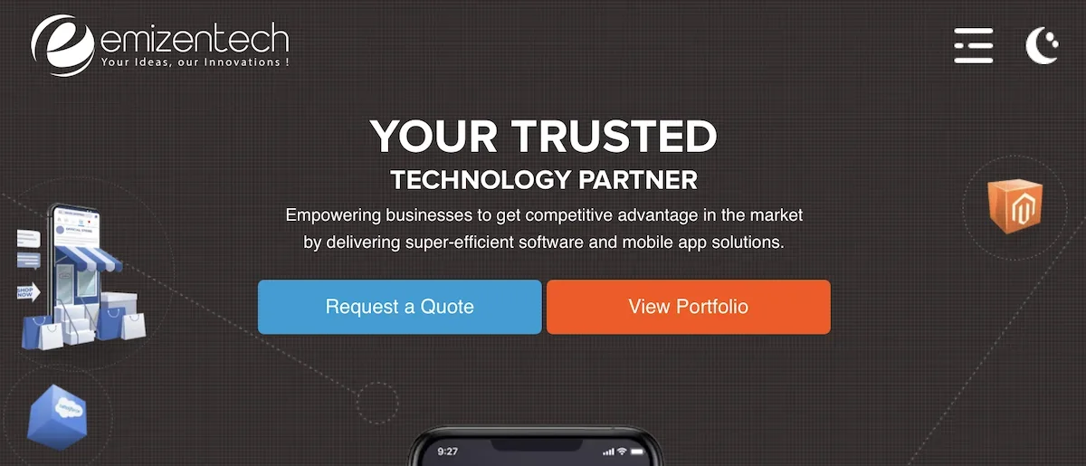 Emizen Tech homepage