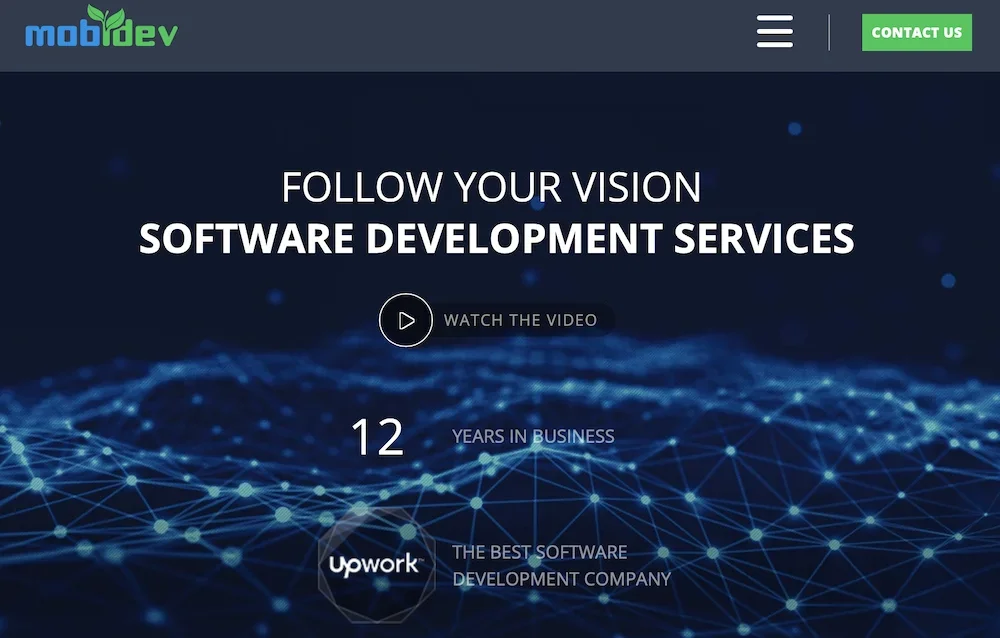 MobiDev homepage