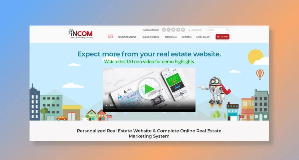 InCom Real Estate - Enhancing Online Presence of Real Estate Agents and Companies