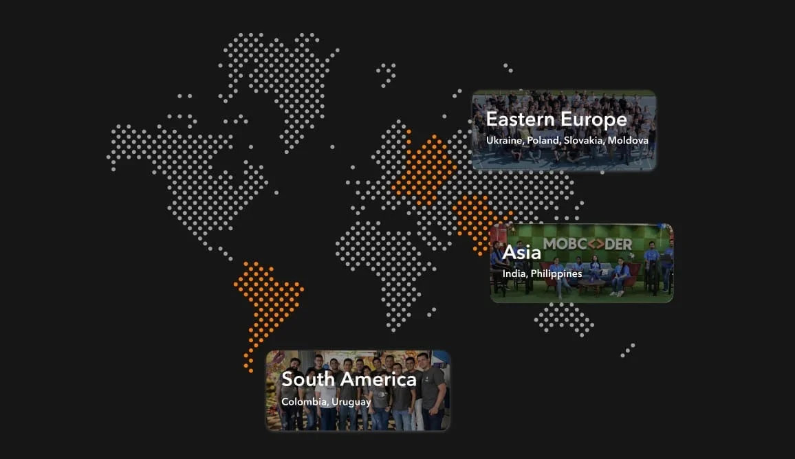 Regions in the world where Aloa has talent