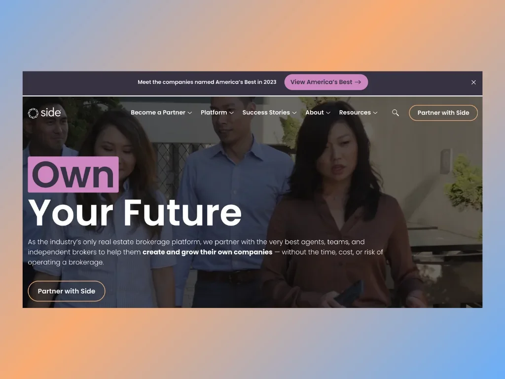 Side  home page