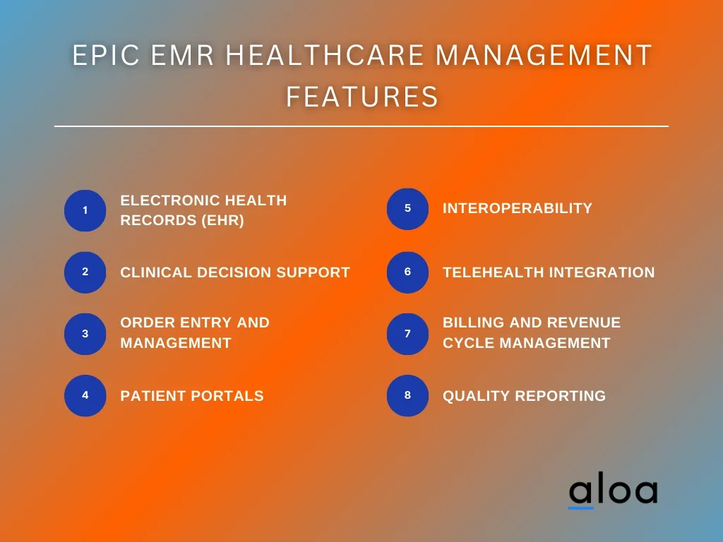 Epic EMR Healthcare Management Features