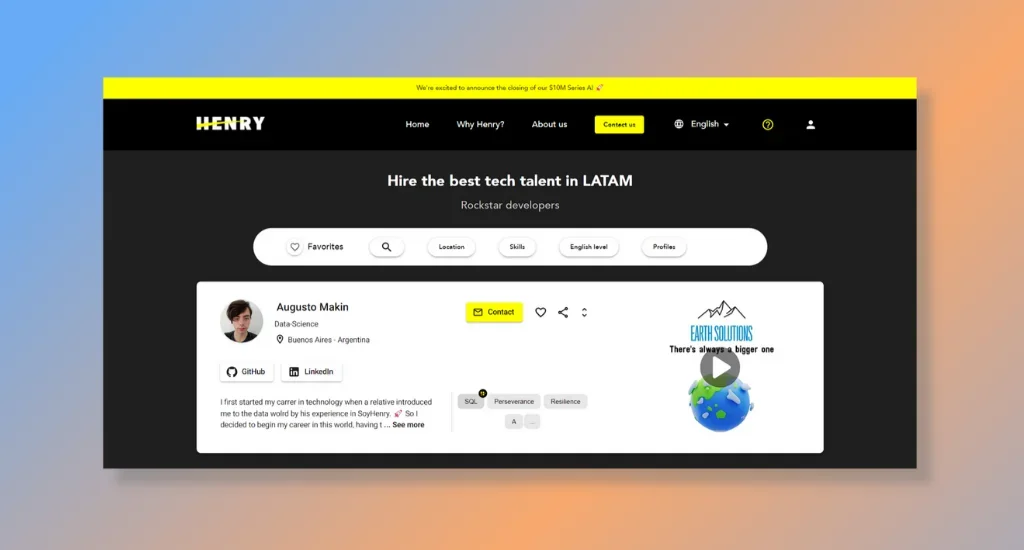 Talent Soy Henry - Remote Latin American Tech Talent Solutions