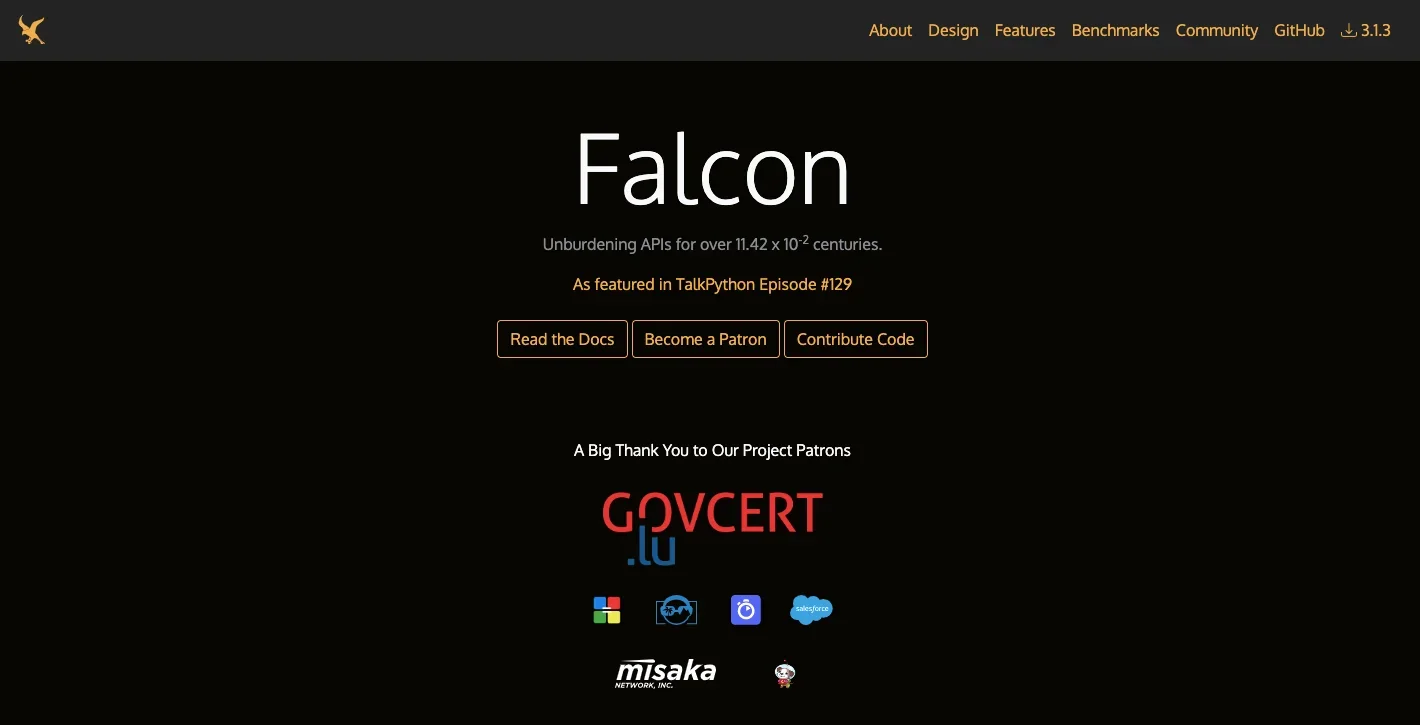 Falcon_homepage
