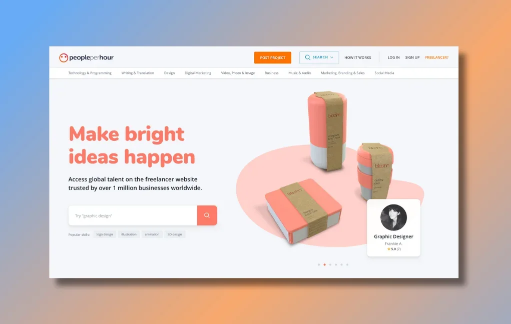 PeoplePerHour - Best for Quick Project Turnarounds