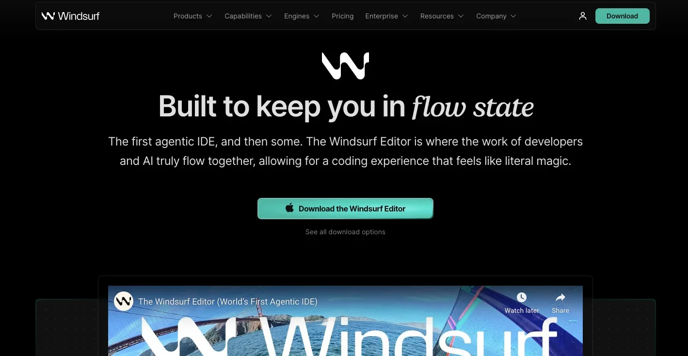Windsurf IDE_homepage