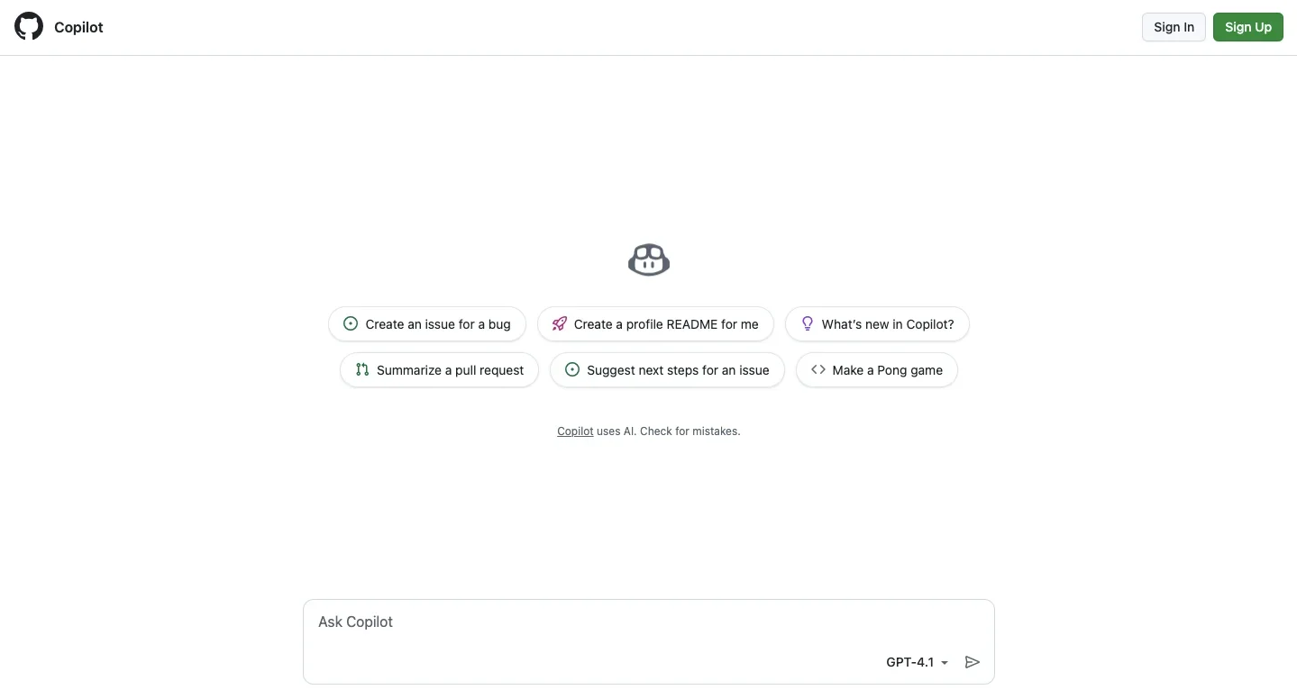 GitHub Copilot_homepage