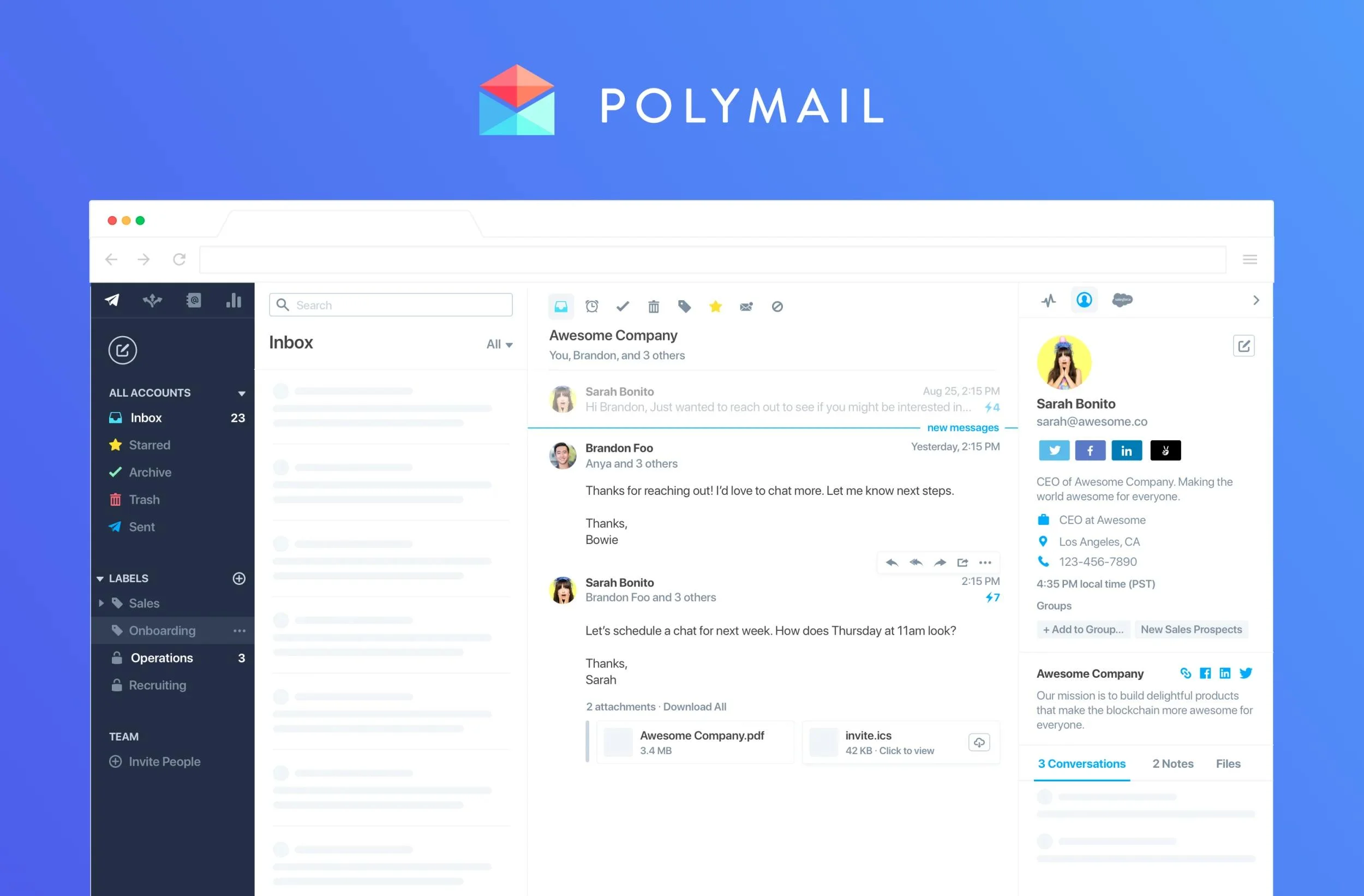 Polymail Review - The Best Email App for Startups