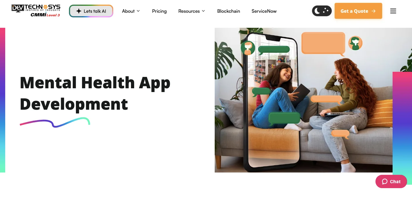 Dev Technosys homepage