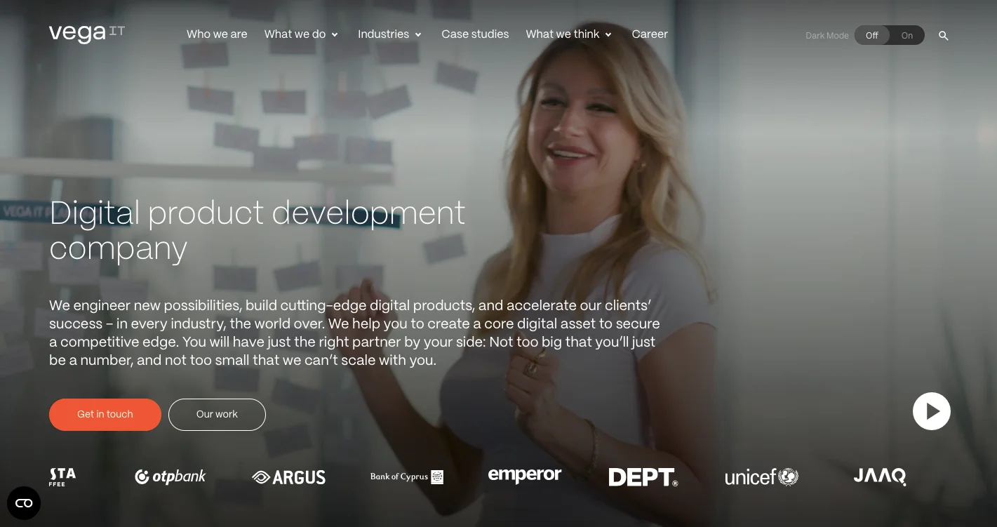 VegaIT company homepage