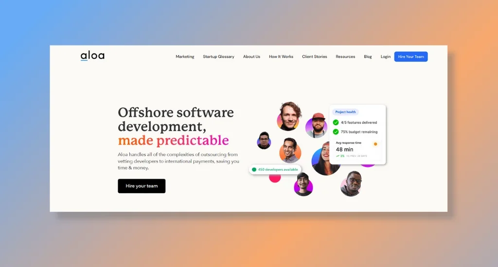 aloa homepage