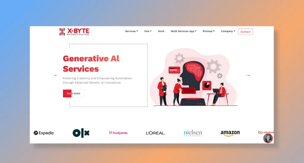 x-byte enterprise solutions homepage