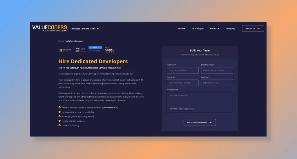 ValueCoders - Top 1_ Pre-Vetted In-house _ Dedicated Software Programmers