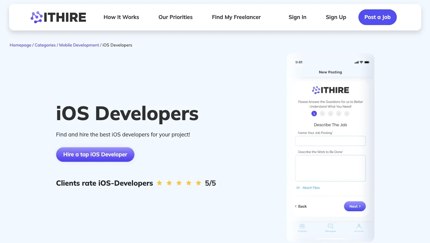 ITHire_service page