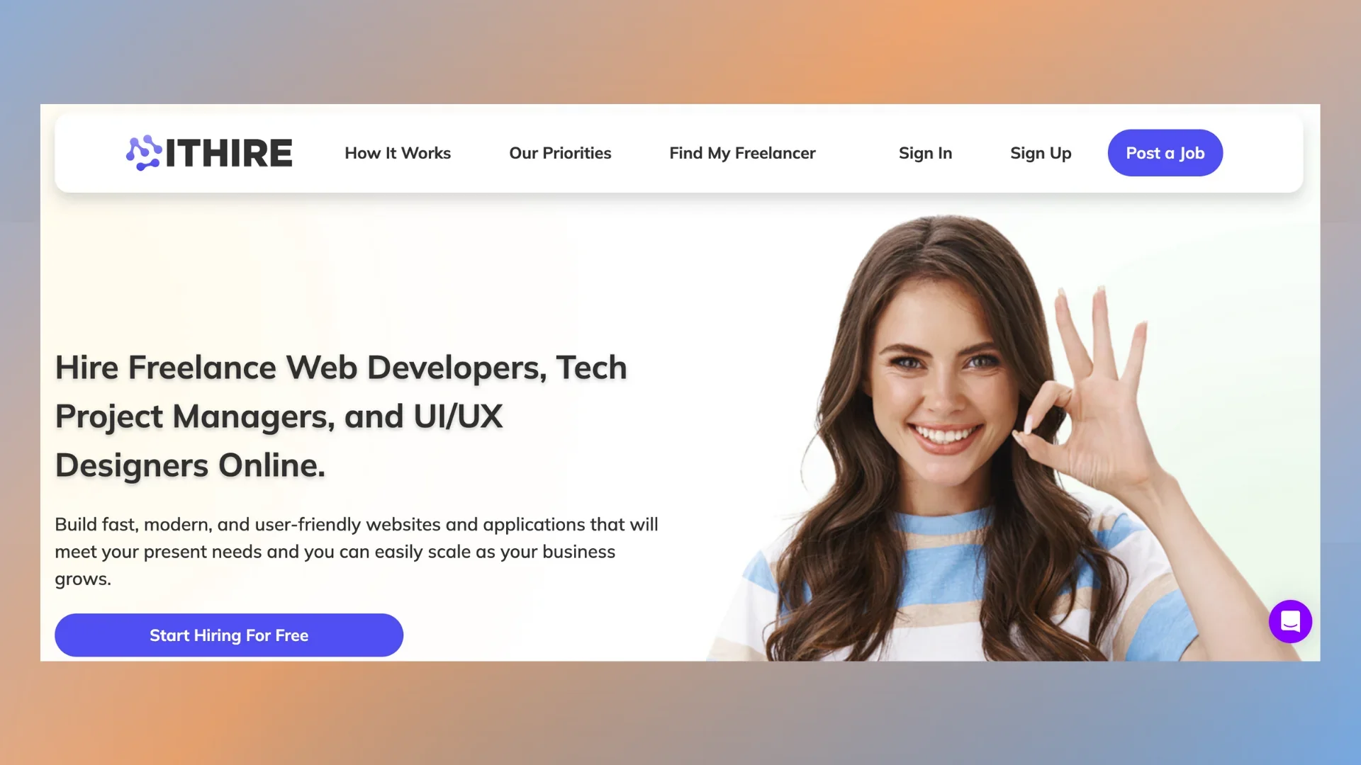IThire home page
