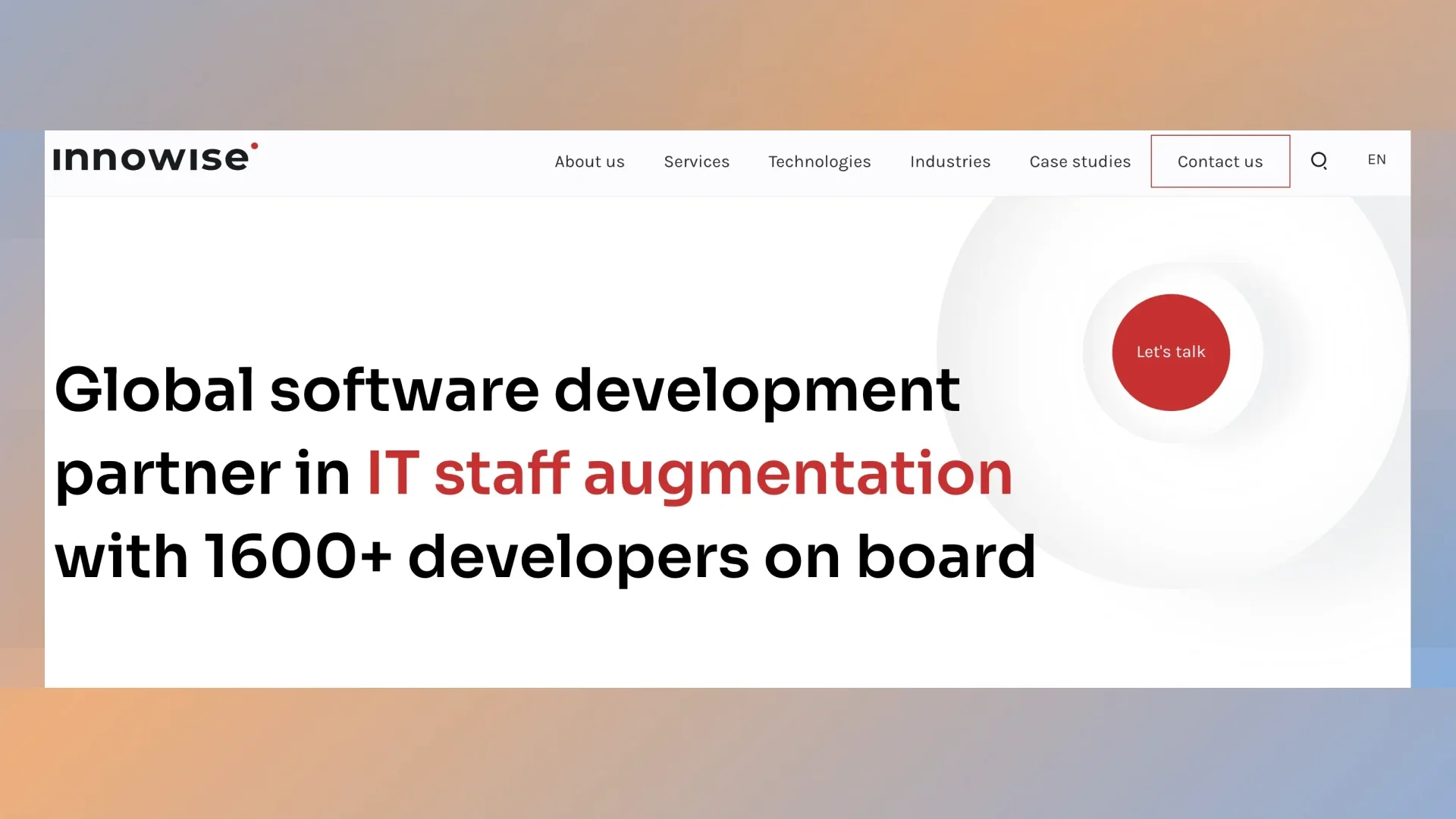 Innowise homepage