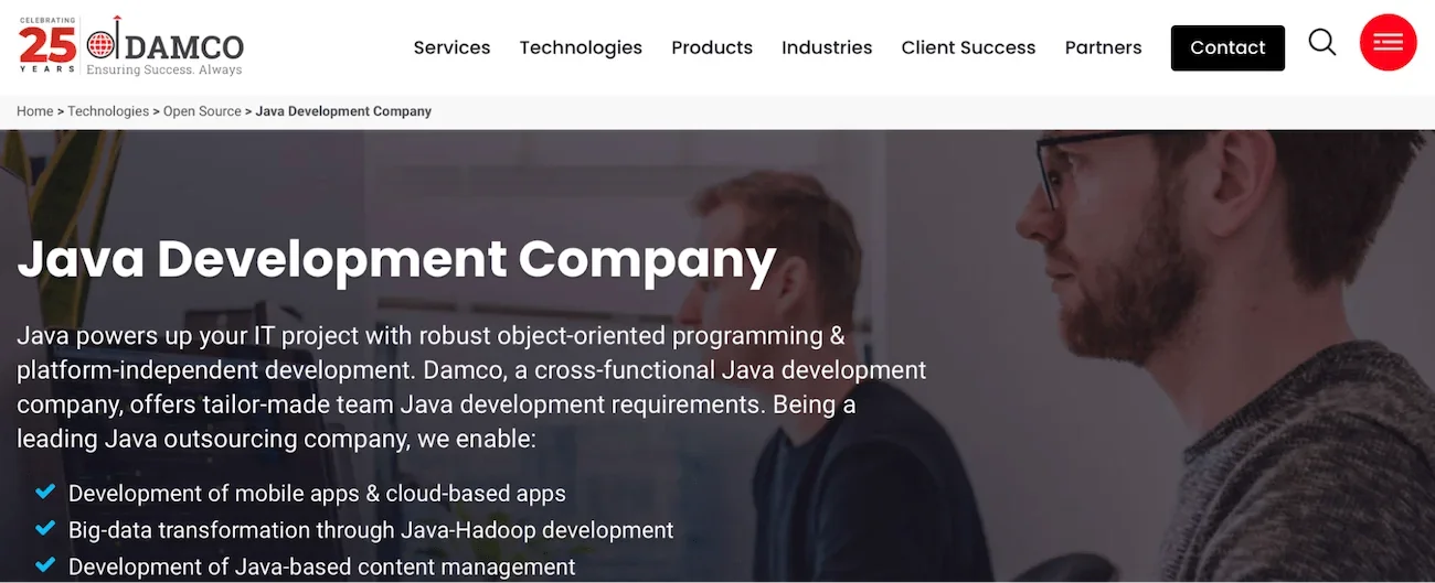 Damco homepage