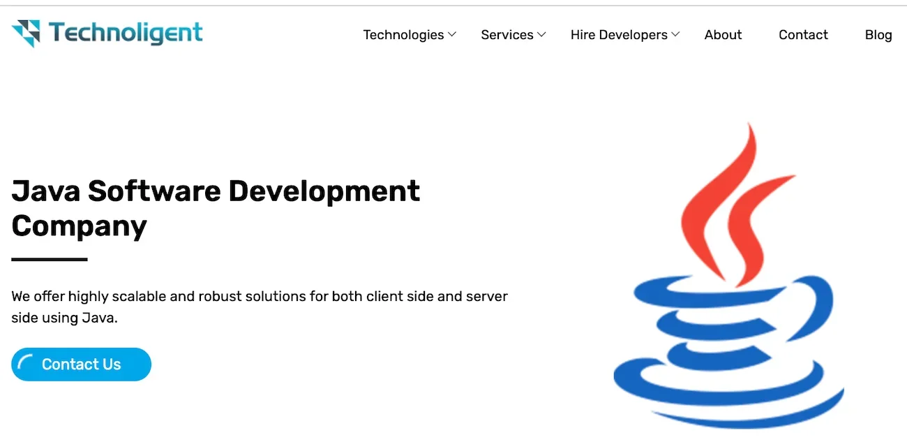 Technoligent homepage