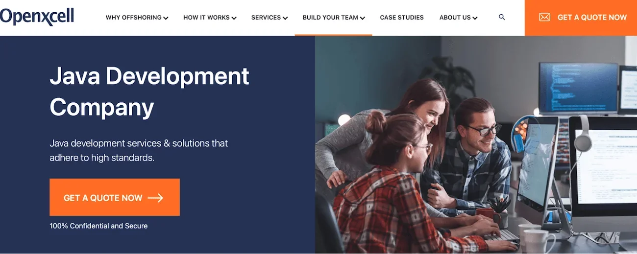 Openxcell homepage