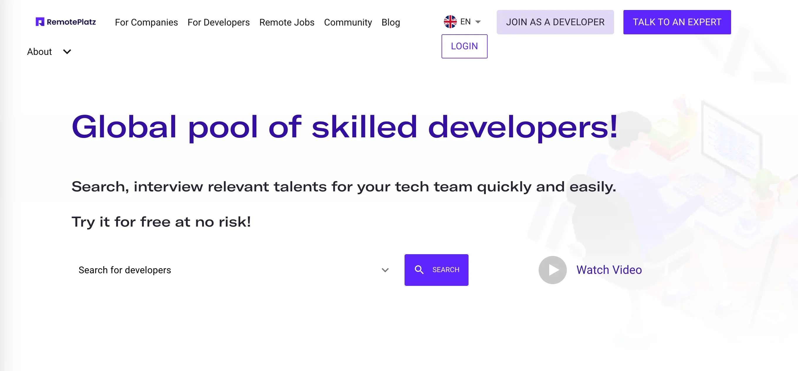 RemotePlatz - Certified and  Compliant Remote Developer Hiring Platform