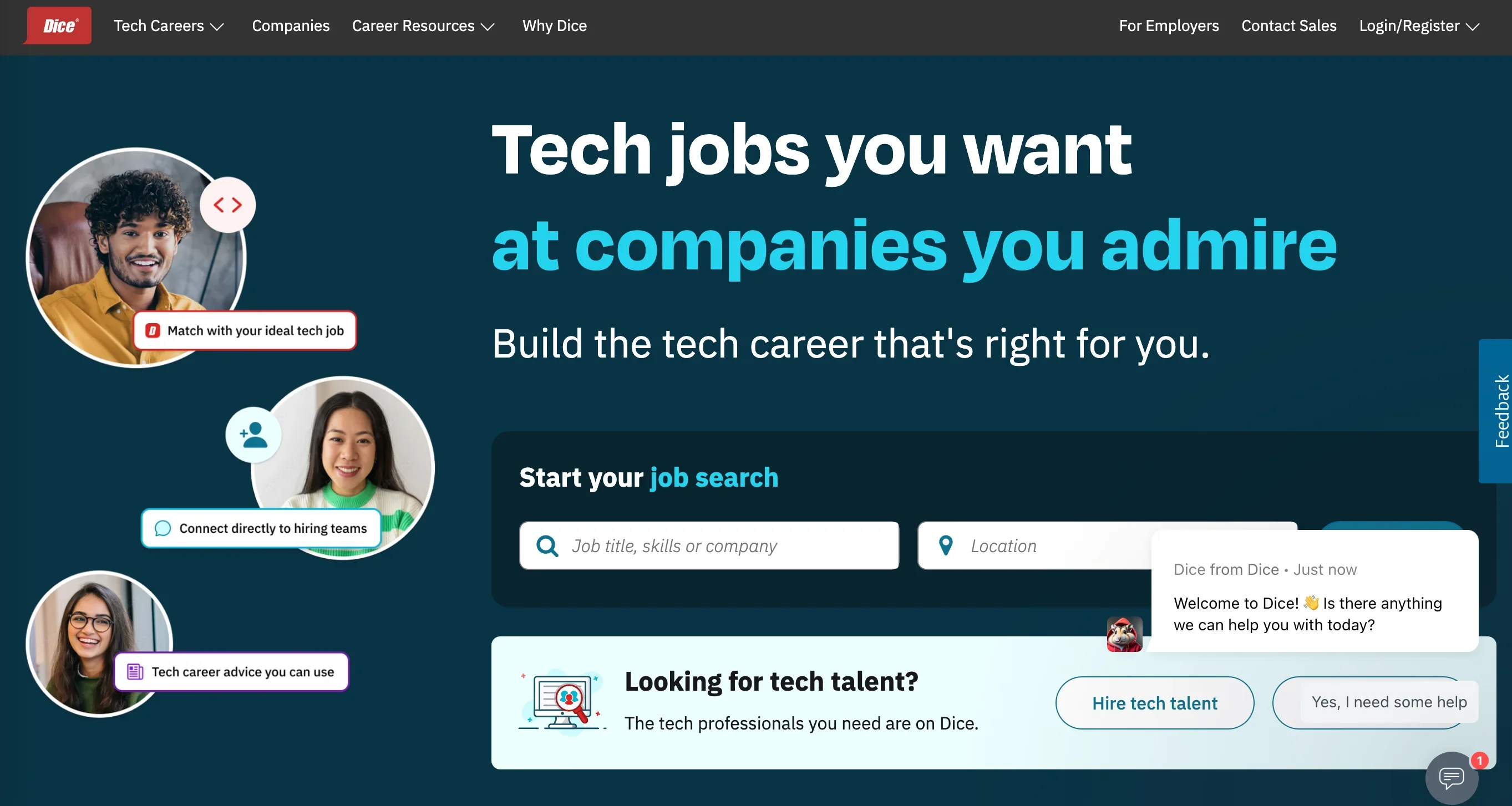 Dice - Hire Dedicated Developers Specializing in the Tech Industry