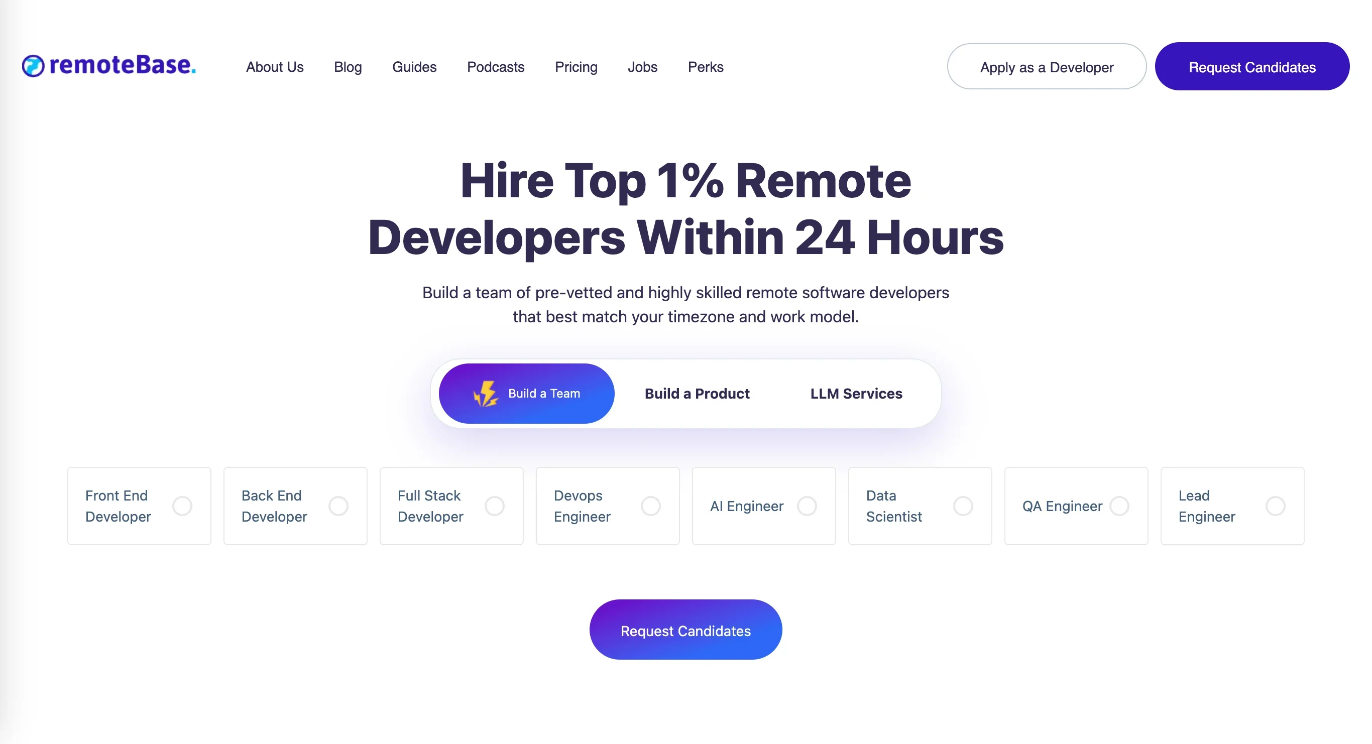 Remotebase - Specialized Remote Developer Hiring Processes