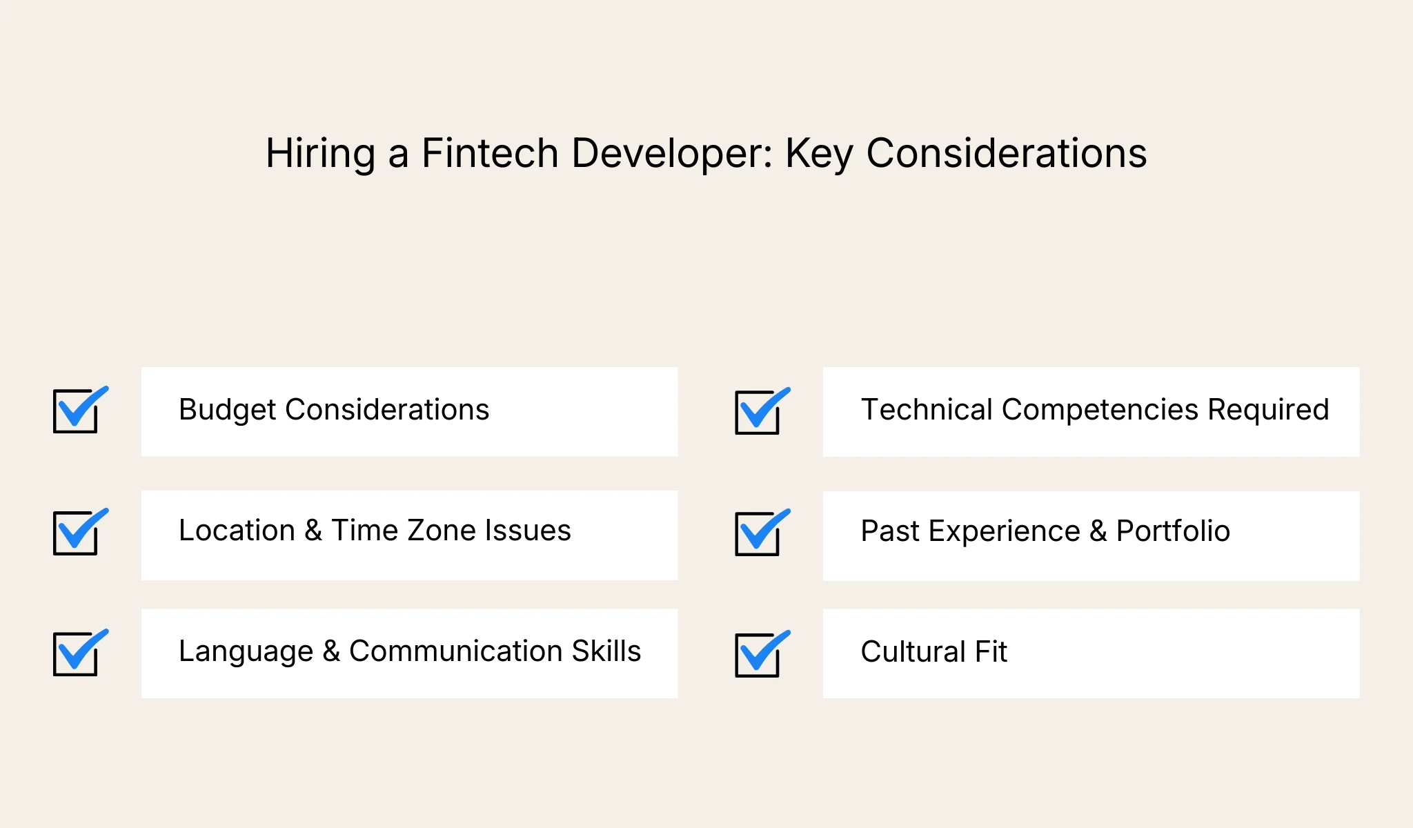 Key factors to consider when hiring fintech software developers