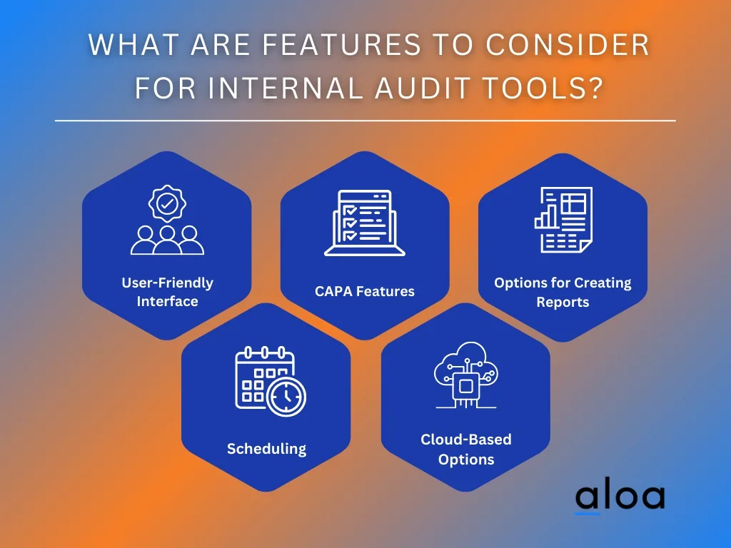 What are Features to Consider for Internal Audit Tools