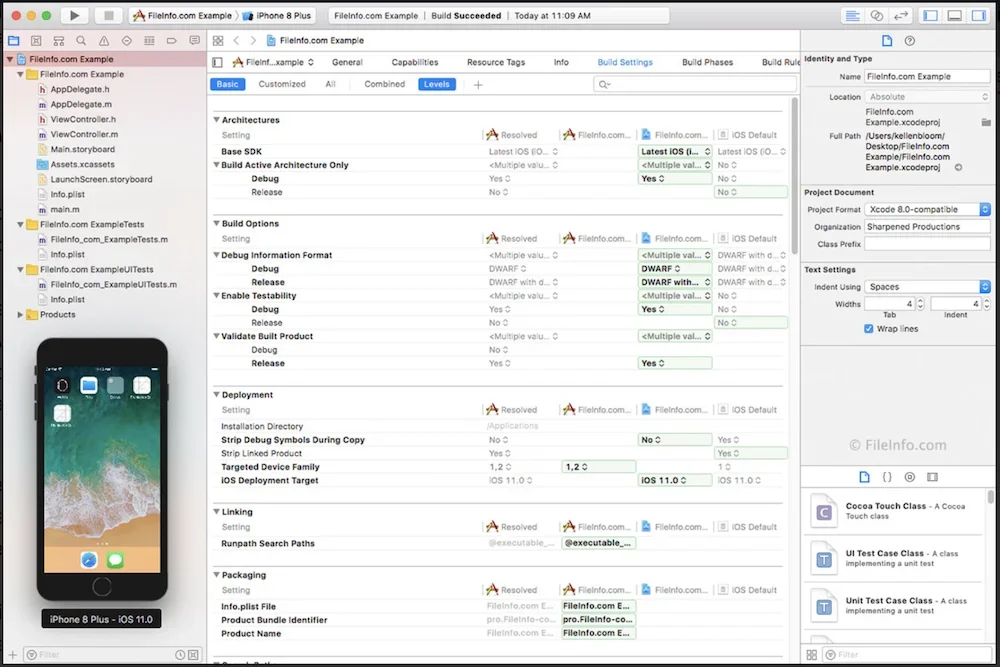 Apple Xcode view