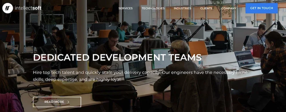 Intellectsoft homepage