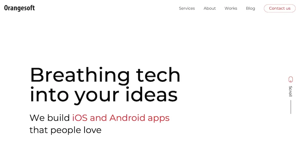 Orangesoft homepage