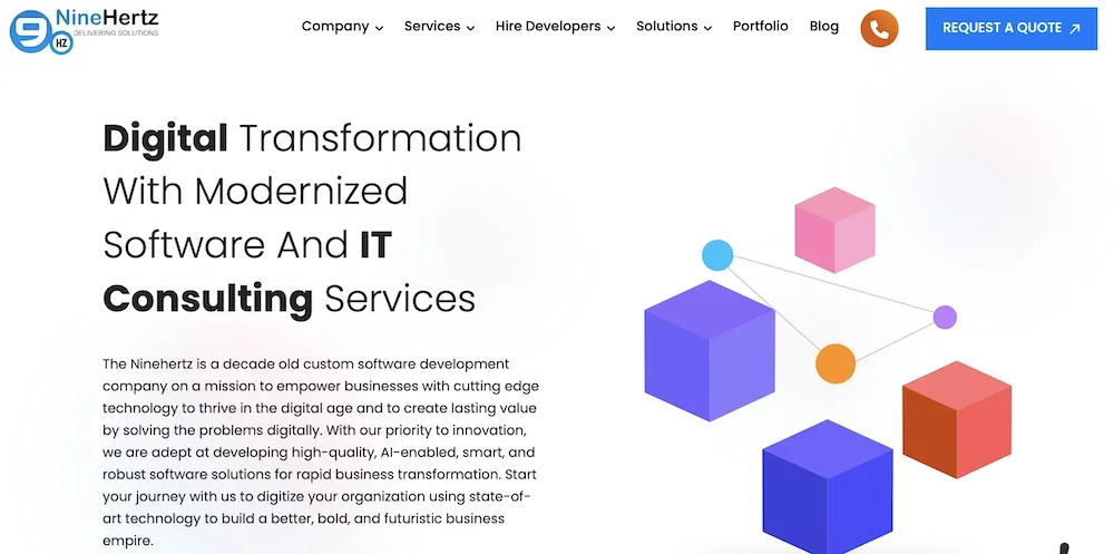 NineHertz homepage