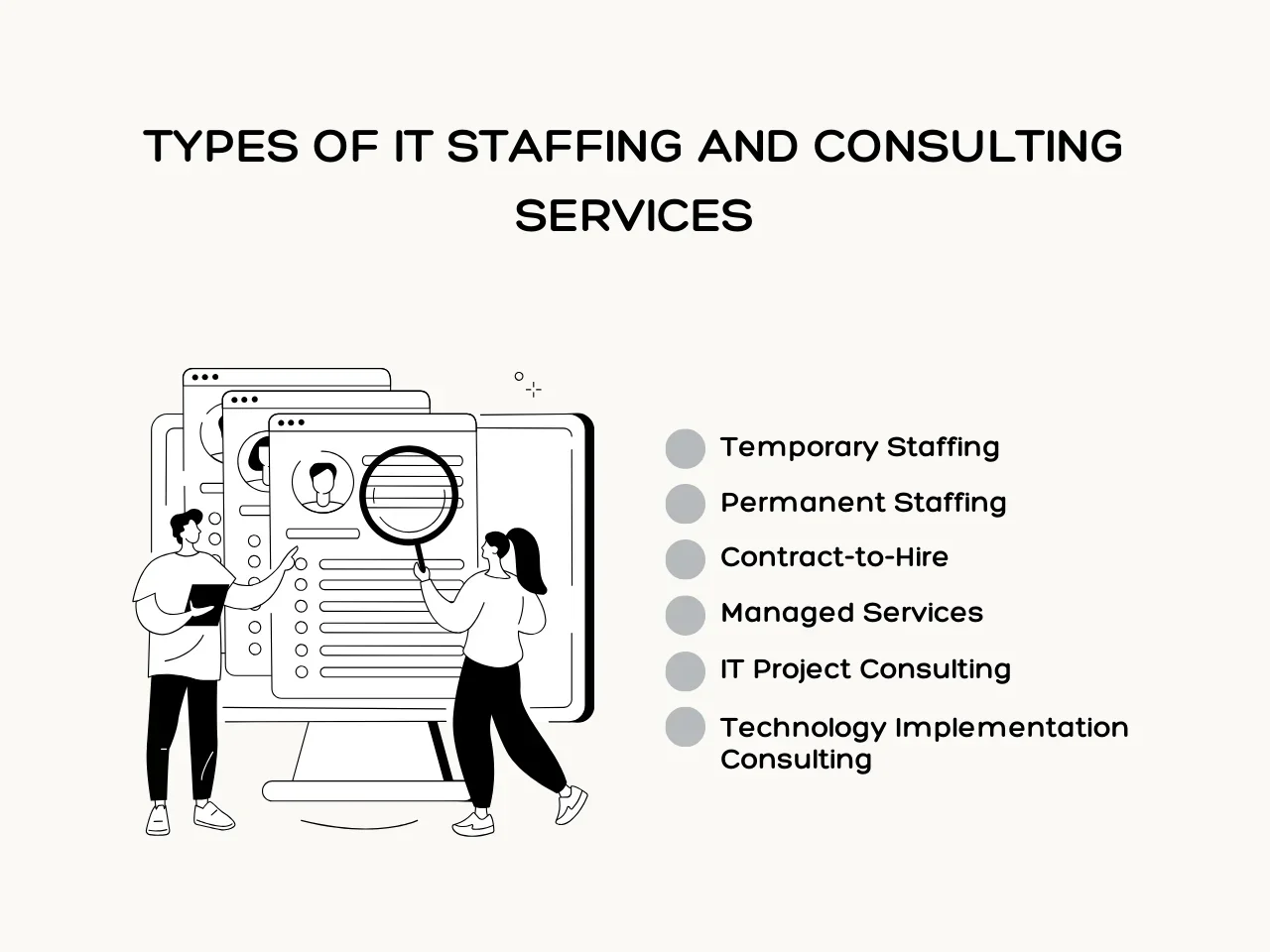 Types of IT Staffing and Consulting Services