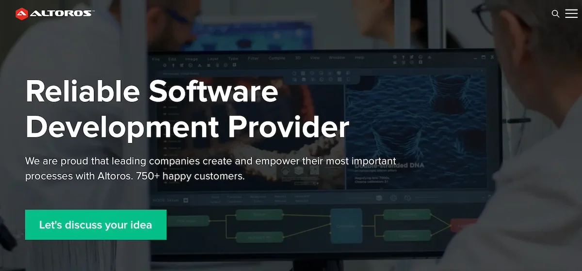 Altoros Labs homepage