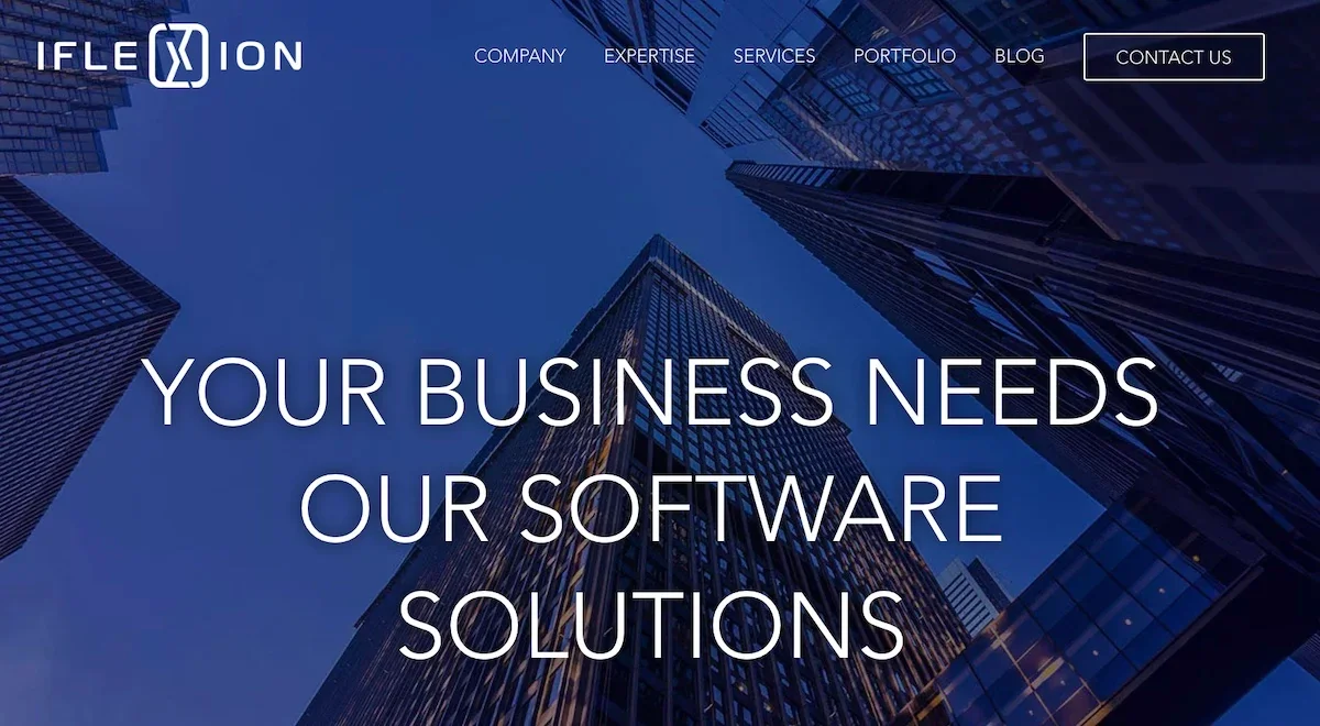 Iflexion homepage