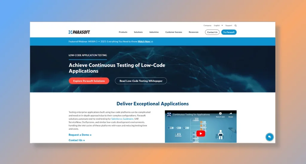 Parasoft - Providing Automation and AI-Powered Solutions