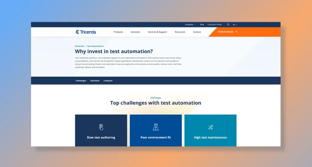 Tricentis - Enhancing Software Testing Processes for Businesses