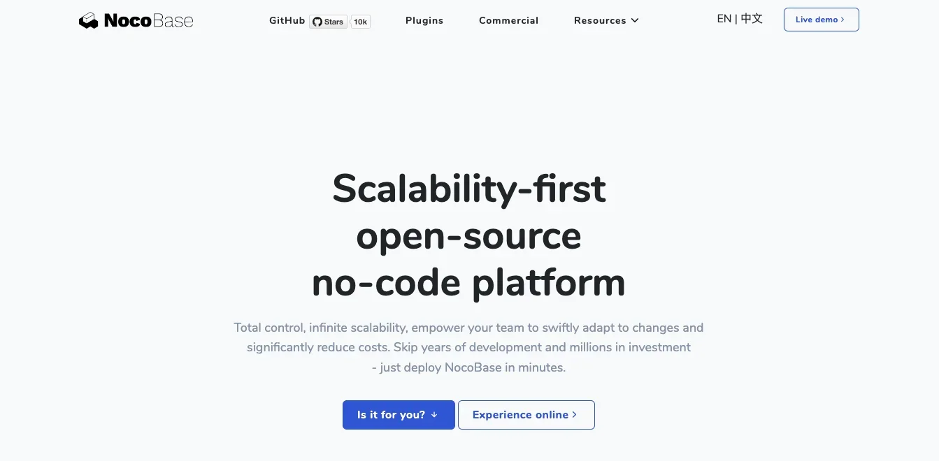 NocoBase_homepage