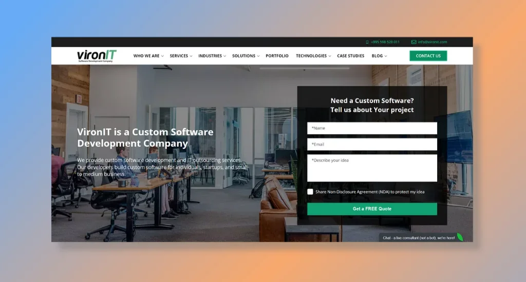VironIT - Delivering Top-Notch IT Development Solutions